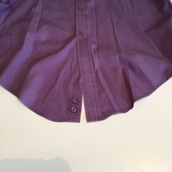 Geoffrey Beene Men's Purple Long Sleeve Button Down Shirt Size 16 32/33 - Picture 5 of 5